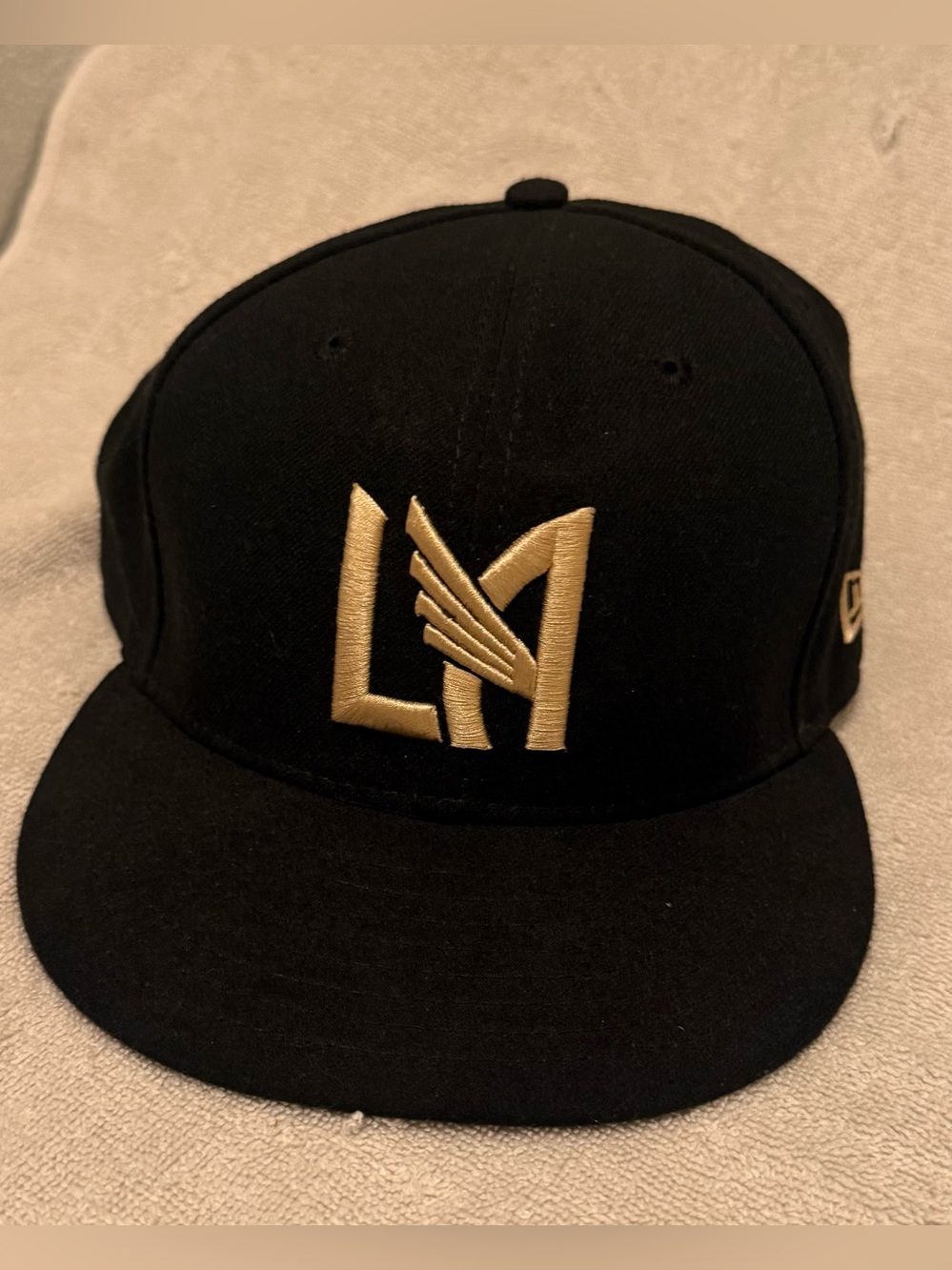 New Era 59FIFTY LAFC Black Gold Fitted Cap 7 3/8 Major League Soccer Soccer